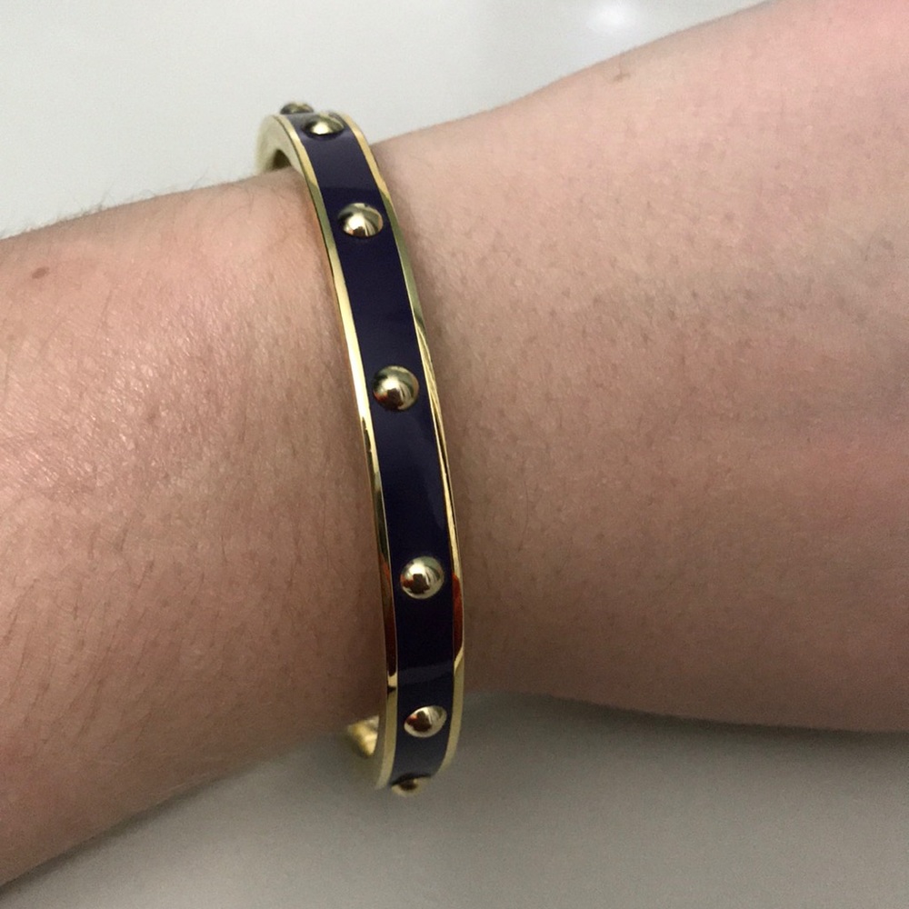 Coach purple and gold bangle